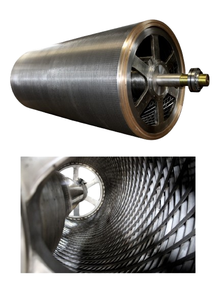 Spiderless Cylinder Mould